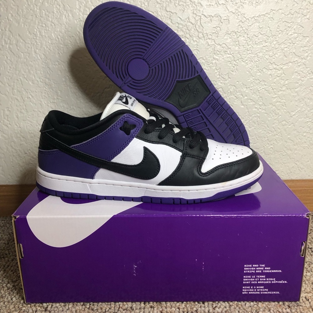 Size 10 - Nike Dunk SB Low Court Purple
